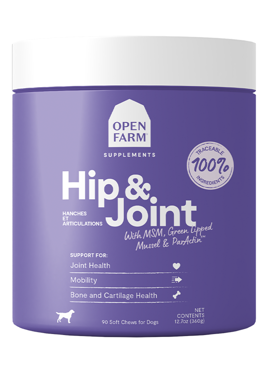 Open Farm Hip & Joint Health Supplement Chews for Dogs