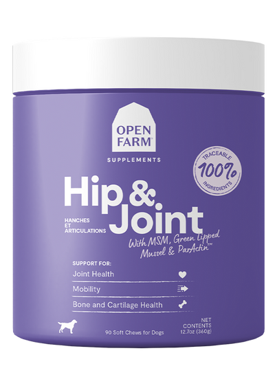 Open Farm Hip & Joint Health Supplement Chews for Dogs