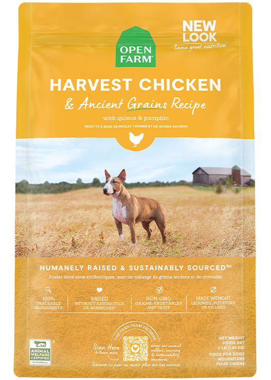 Open Farm Harvest Chicken & Ancient Grains Dog Kibble