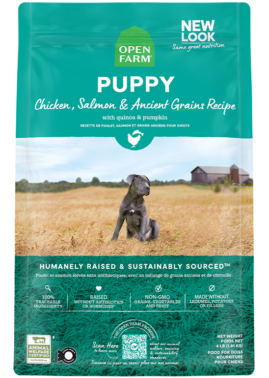 Open Farm Chicken & Salmon Ancient Grains Puppy Kibble
