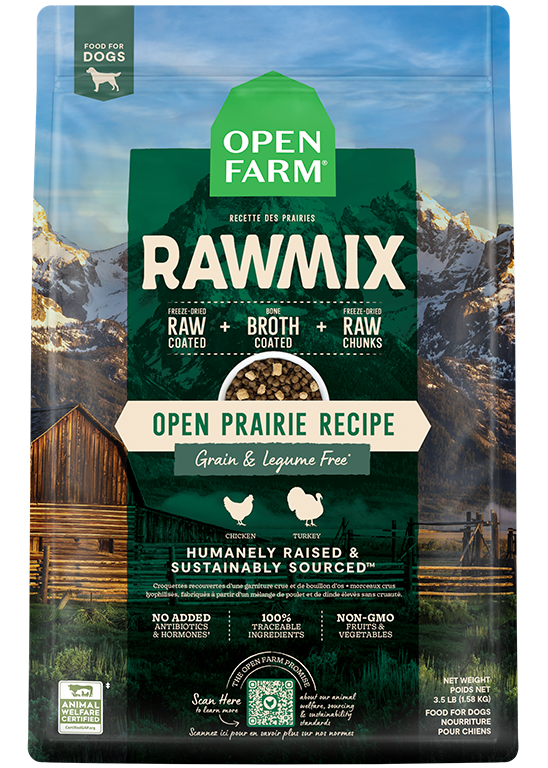 Open Farm RawMix Open Prairie Grain-Free Dog Kibble
