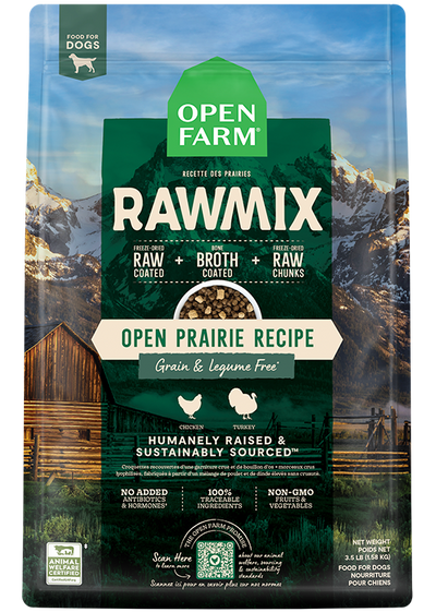 Open Farm RawMix Open Prairie Grain-Free Dog Kibble