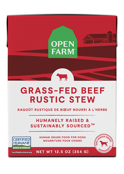 Open Farm Pet Grass-Fed Beef Rustic Stew Wet Dog Food