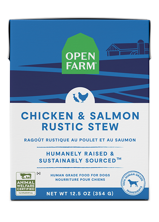 Open Farm Pet Chicken & Salmon Rustic Stew Wet Dog Food