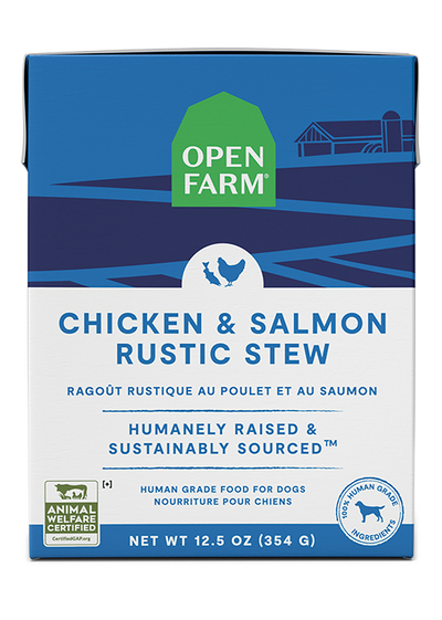 Open Farm Pet Chicken & Salmon Rustic Stew Wet Dog Food