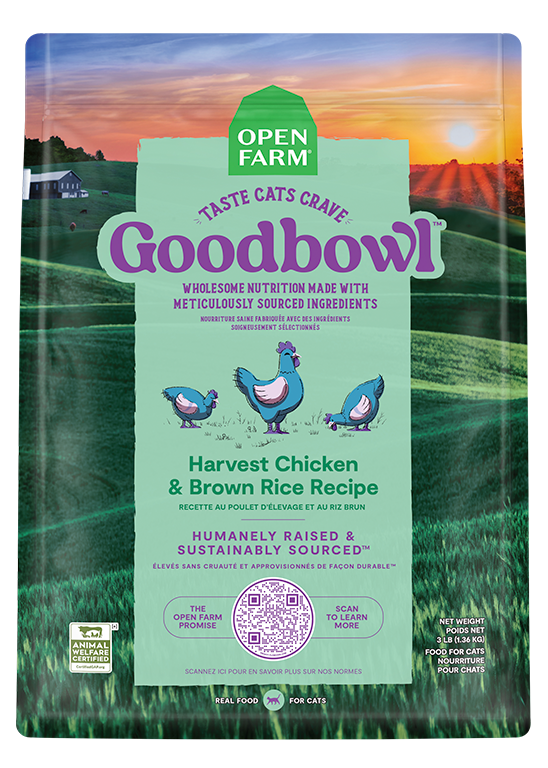 Open Farm Goodbowl Harvest Chicken & Brown Rice Cat Kibble