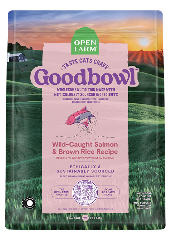 Open Farm Goodbowl Wild-Caught Salmon & Brown Rice Cat Kibble