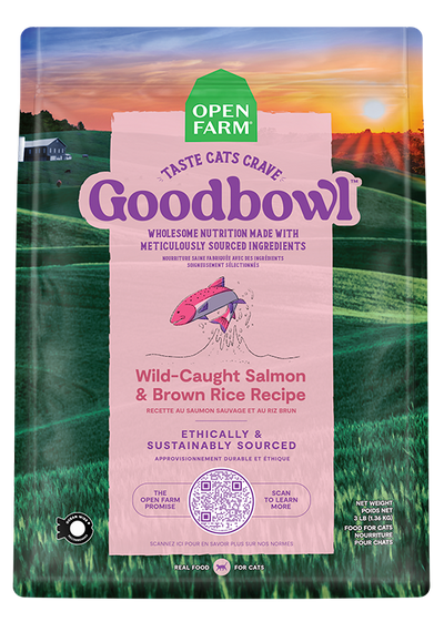 Open Farm Goodbowl Wild-Caught Salmon & Brown Rice Cat Kibble