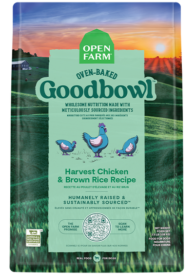 Open Farm Goodbowl Harvest Chicken & Brown Rice Dog Kibble