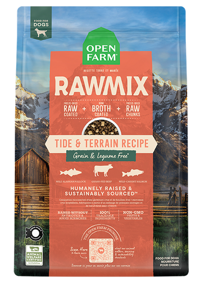 Open Farm RawMix Tide & Terrain Grain-Free Dog Kibble