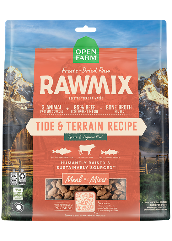 Open Farm RawMix Tide & Terrain Freeze Dried Raw Morsels for Dogs