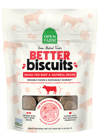 Open Farm Better Biscuits Grass-Fed Beef & Oatmeal Recipe