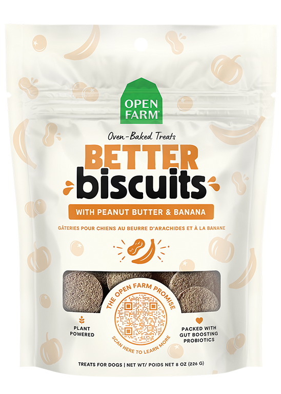 Open Farm Better Biscuits With Peanut Butter & Banana Recipe