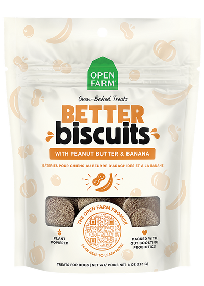 Open Farm Better Biscuits With Peanut Butter & Banana Recipe