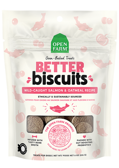 Open Farm Better Biscuits Wild-Caught Salmon & Oatmeal Recipe
