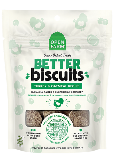 Open Farm Better Biscuits Turkey & Oatmeal Recipe