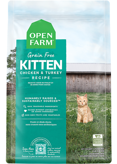 Open Farm Chicken & Turkey Grain-Free Kitten Kibble