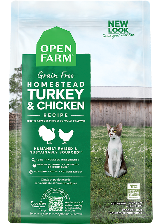 Open Farm Pet Homestead Turkey & Chicken Grain-Free Cat Kibble