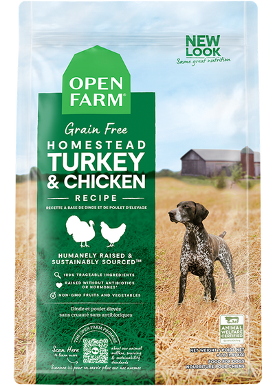 Open Farm Pet Homestead Turkey & Chicken Grain-Free Dog Kibble