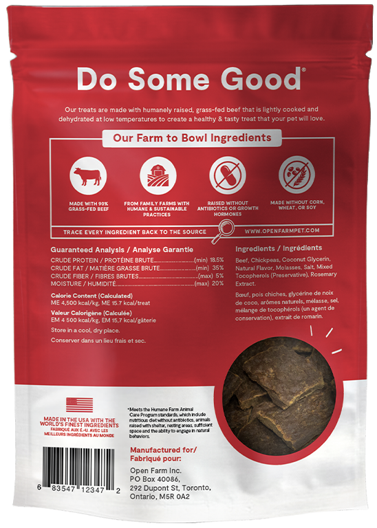 Open Farm Pet Dehydrated Beef Treats