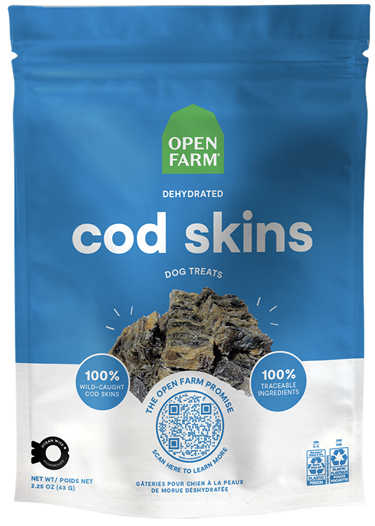 Open Farm Pet Dehydrated Cod Skins Treats