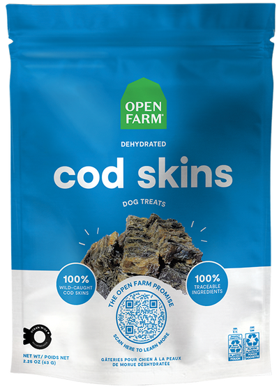Open Farm Pet Dehydrated Cod Skins Treats