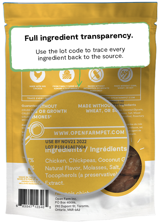 Open Farm Pet Dehydrated Chicken Treats