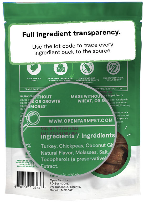 Open Farm Pet Dehydrated Turkey Treats