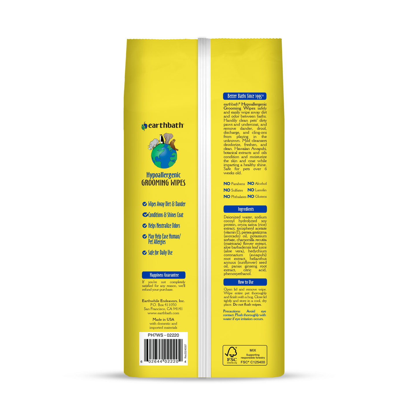 Hypoallergenic Grooming Wipes