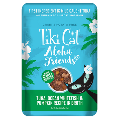 Tiki Cat Aloha Friends Tuna, Whitefish, And Pumpkin Recipe, Wet Cat Food