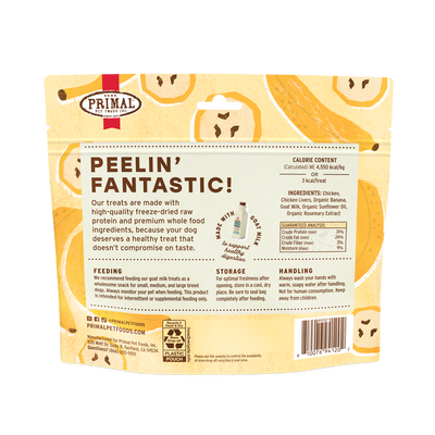 Primal Canine Chicken Peelin' Fantastic 2oz/10 count