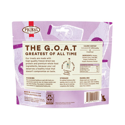Primal Freeze-Dried Raw Cat Treats - The G.O.A.T.