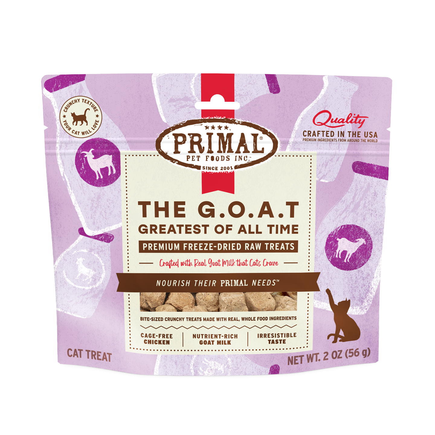 Primal Freeze-Dried Raw Cat Treats - The G.O.A.T.