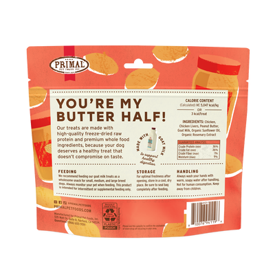 Primal Canine Chicken You're My Butter Half 2oz/10 count