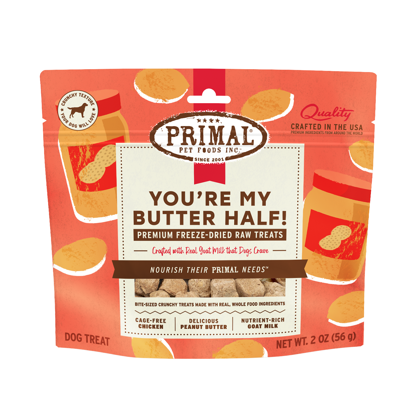 Primal Canine Chicken You're My Butter Half 2oz/10 count
