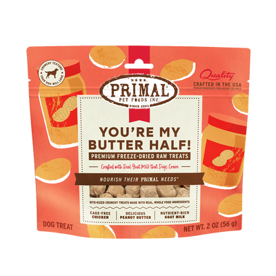 Primal Canine Chicken You're My Butter Half 2oz/10 count