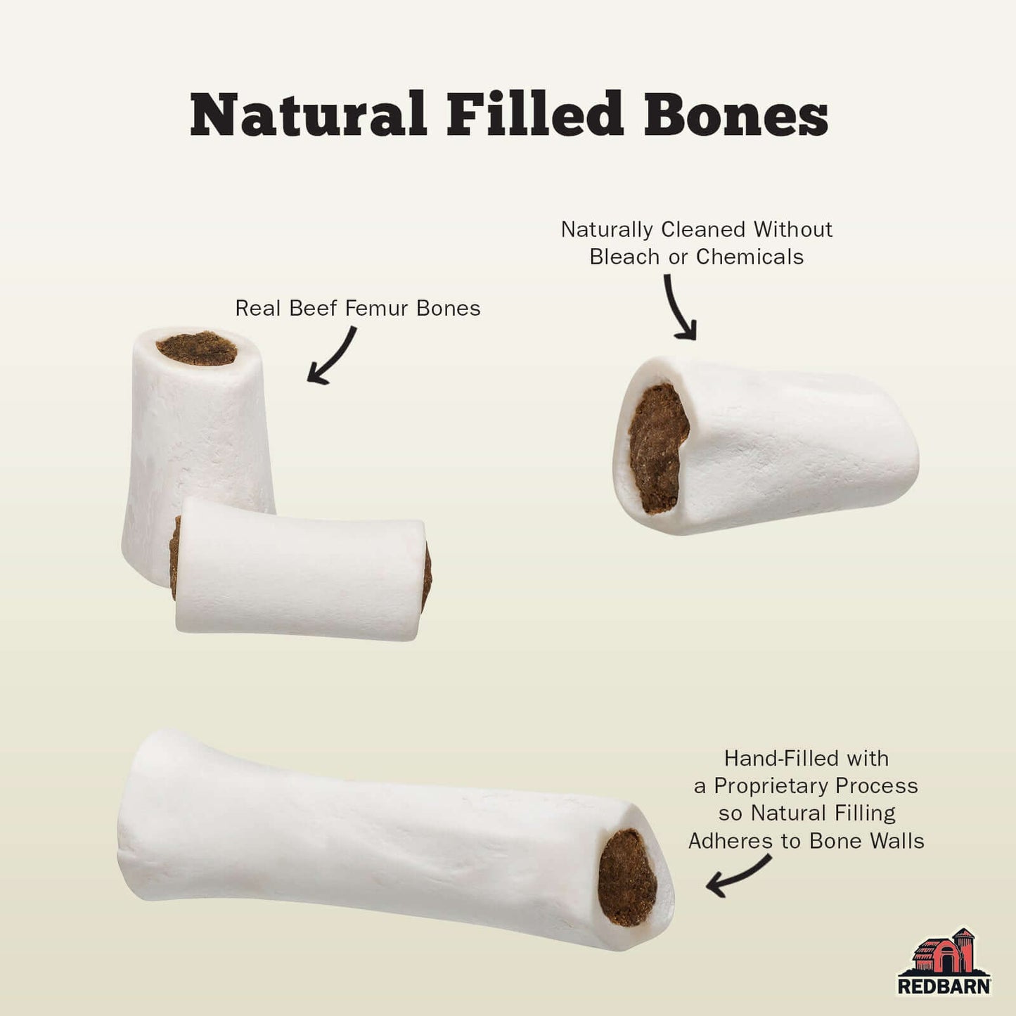 Filled Bone Natural Cheese & Bacon Flavor