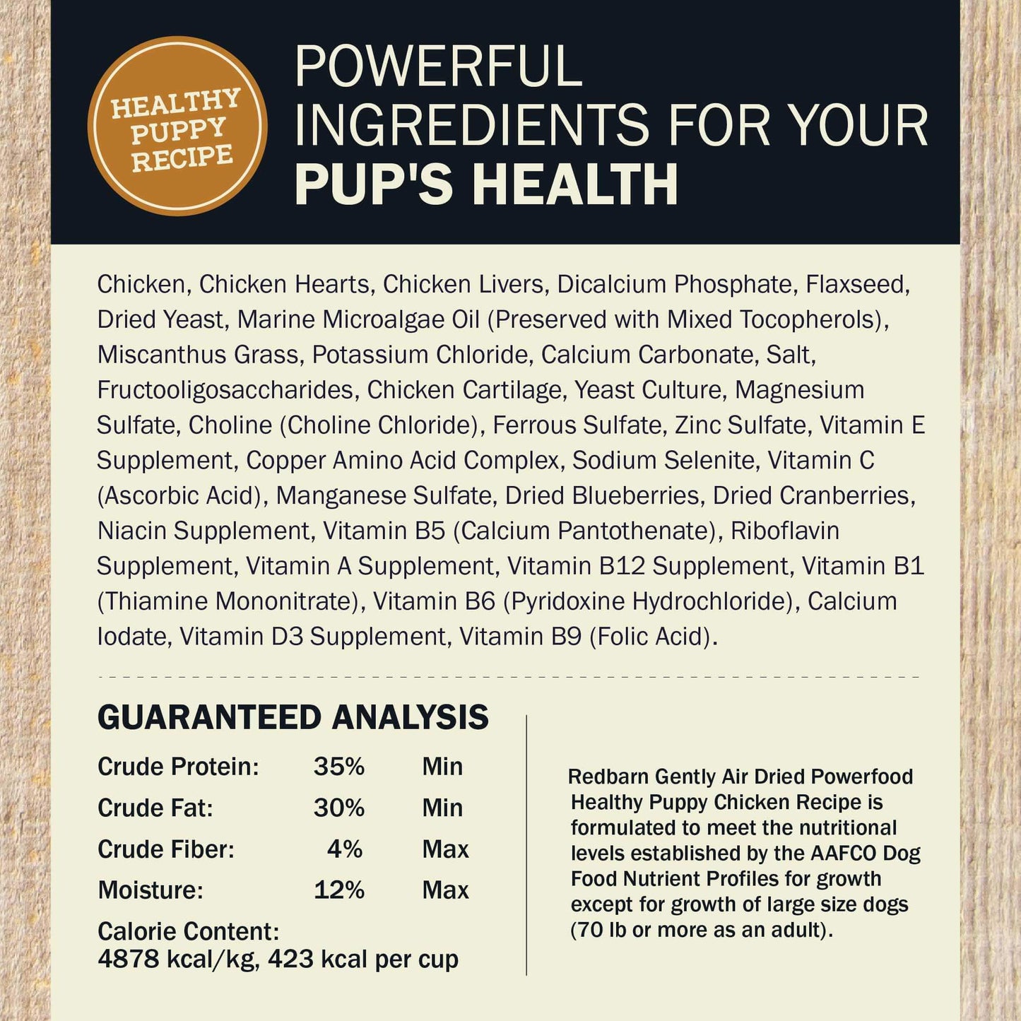 Air Dried Powerfood Healthy Puppy Chicken Recipe