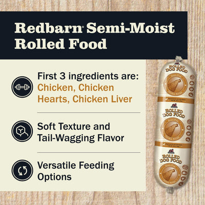 Semi-Moist Rolled Food Grain-Free Chicken Recipe