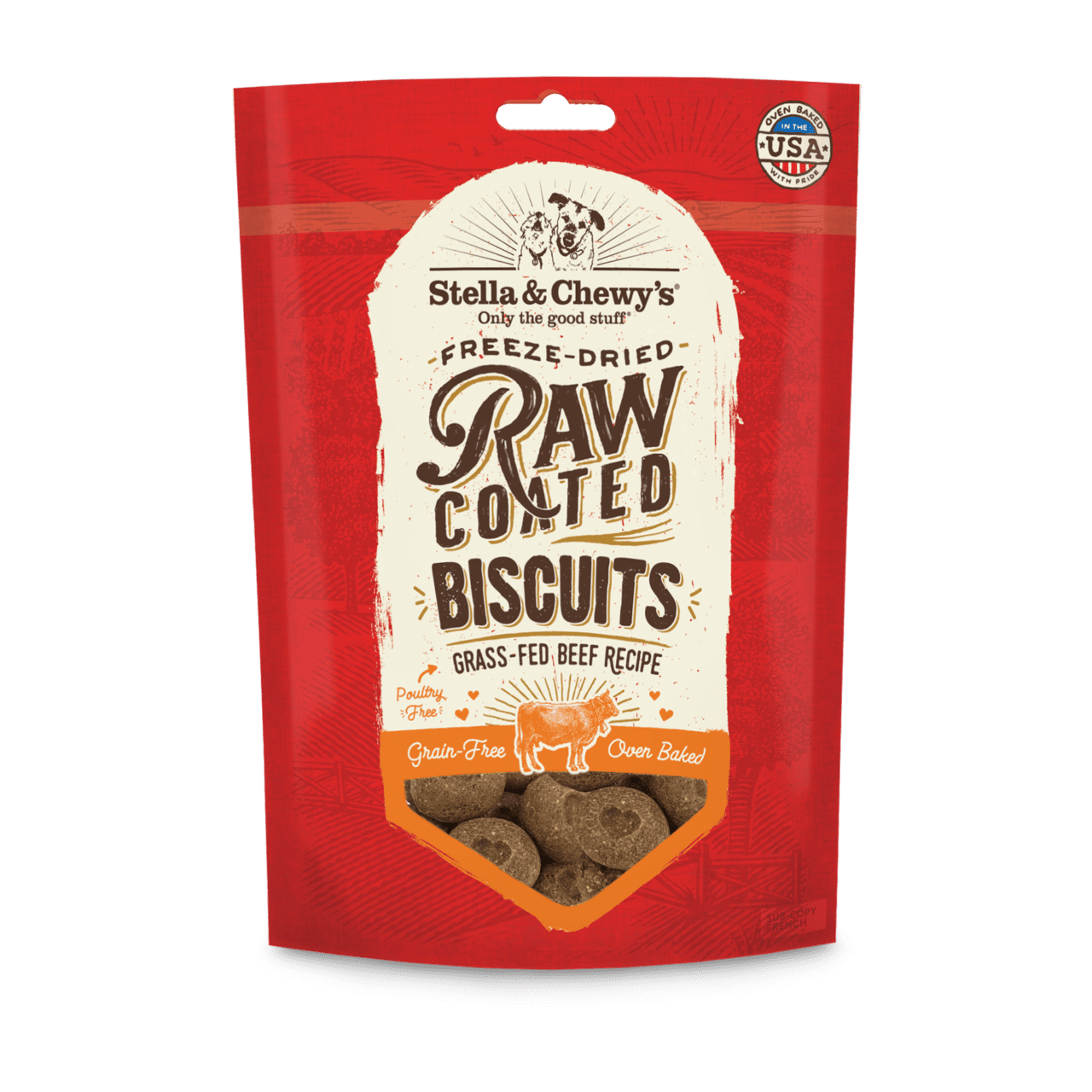 Grass-Fed Beef Raw Coated Biscuits