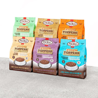 Primal Market Mix Raw Toppers for Cat & Dog