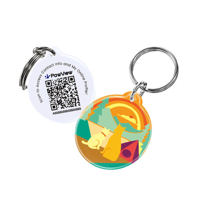 PawView Anti-Loss Smart Pet ID Tag with QR Code TN102 Time Series