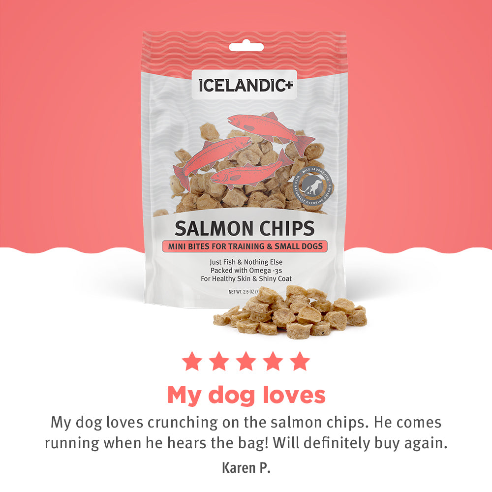 Salmon Mini Fish Chips Dog Treats