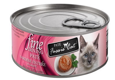 Fussie Cat Fine Dining Pate Sardine Entrée In Gravy 2.82-oz, Wet Cat Food, Case Of 24