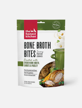 The Honest Kitchen Chicken Bone Broth Bites With Carrots, Dog Treat, 8-oz Bag