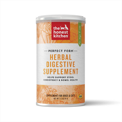 The Honest Kitchen Perfect Form Herbal Digestive Supplement Powder, 3.2-oz Can