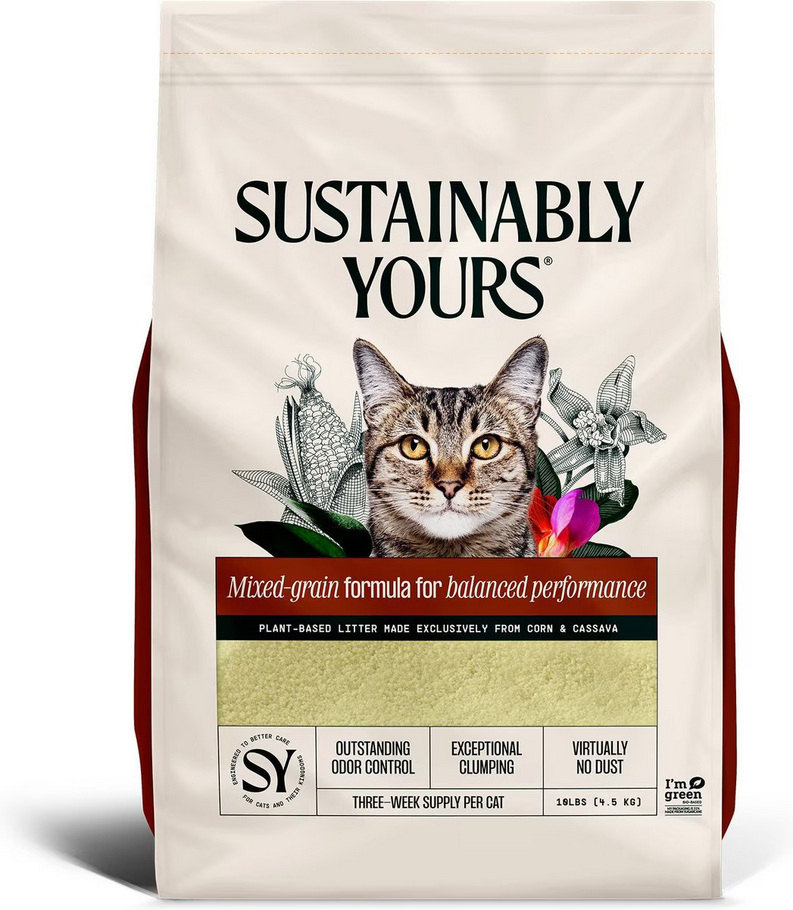 Sustainably Yours Mixed Grains Cat Litter