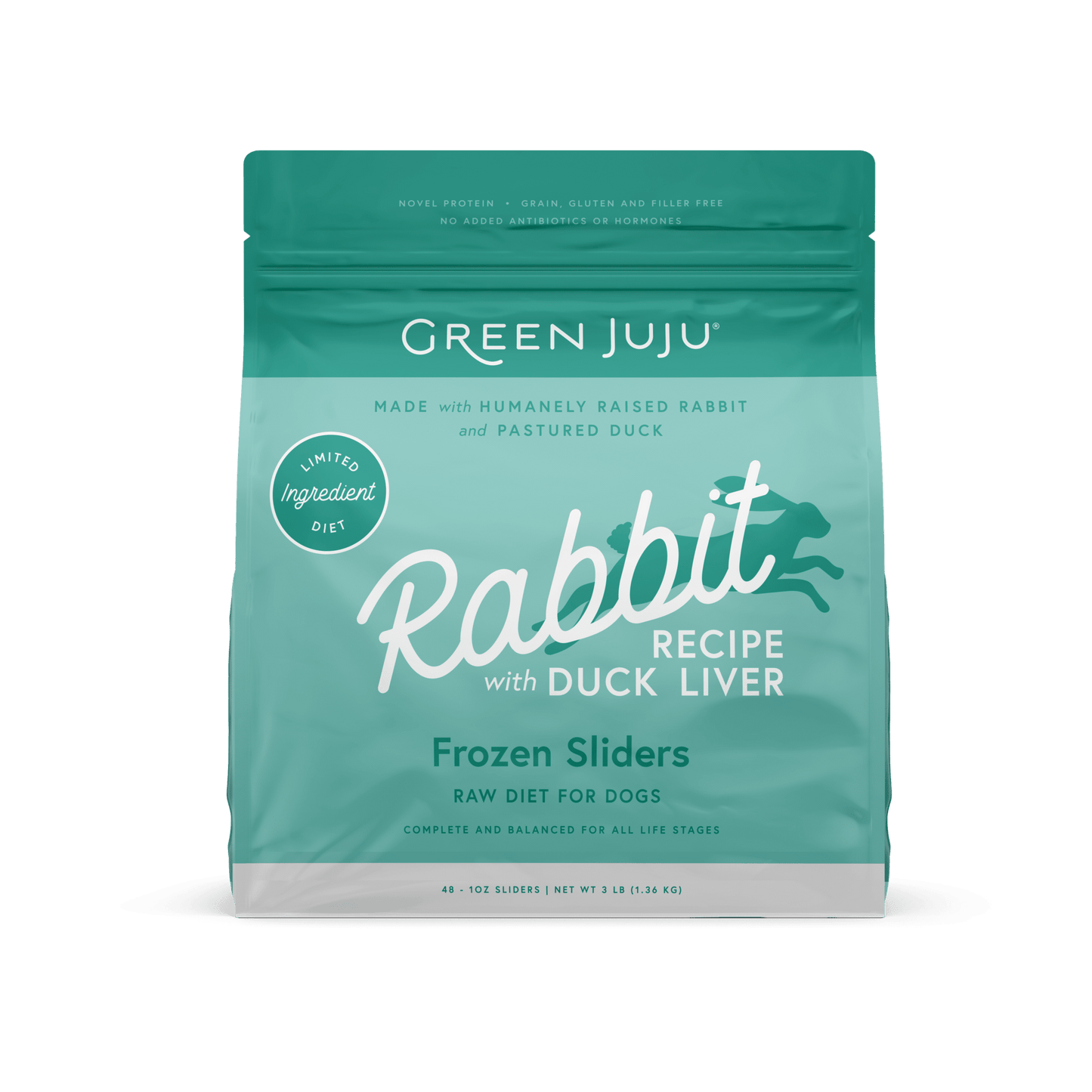 Rabbit Recipe with Duck Liver Frozen Patties & Sliders