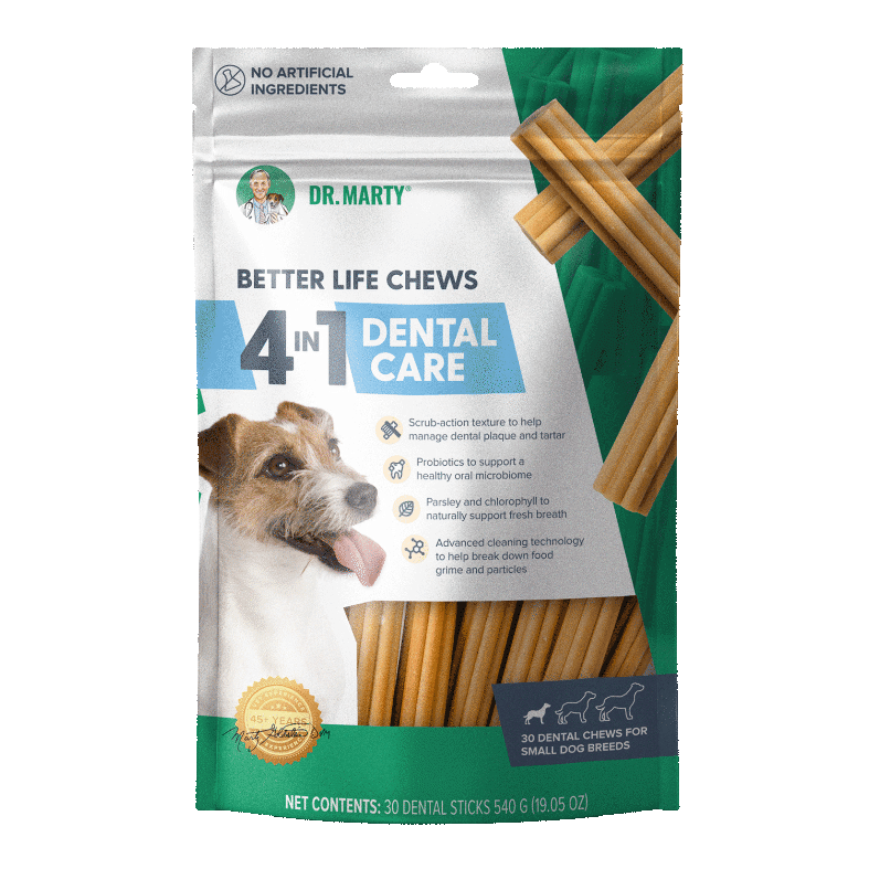 DR. MARTY Better Life Chews 4-in-1 Dental Care Dog Treats