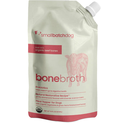 SmallBatch Bone Broth Beef Dog Supplements